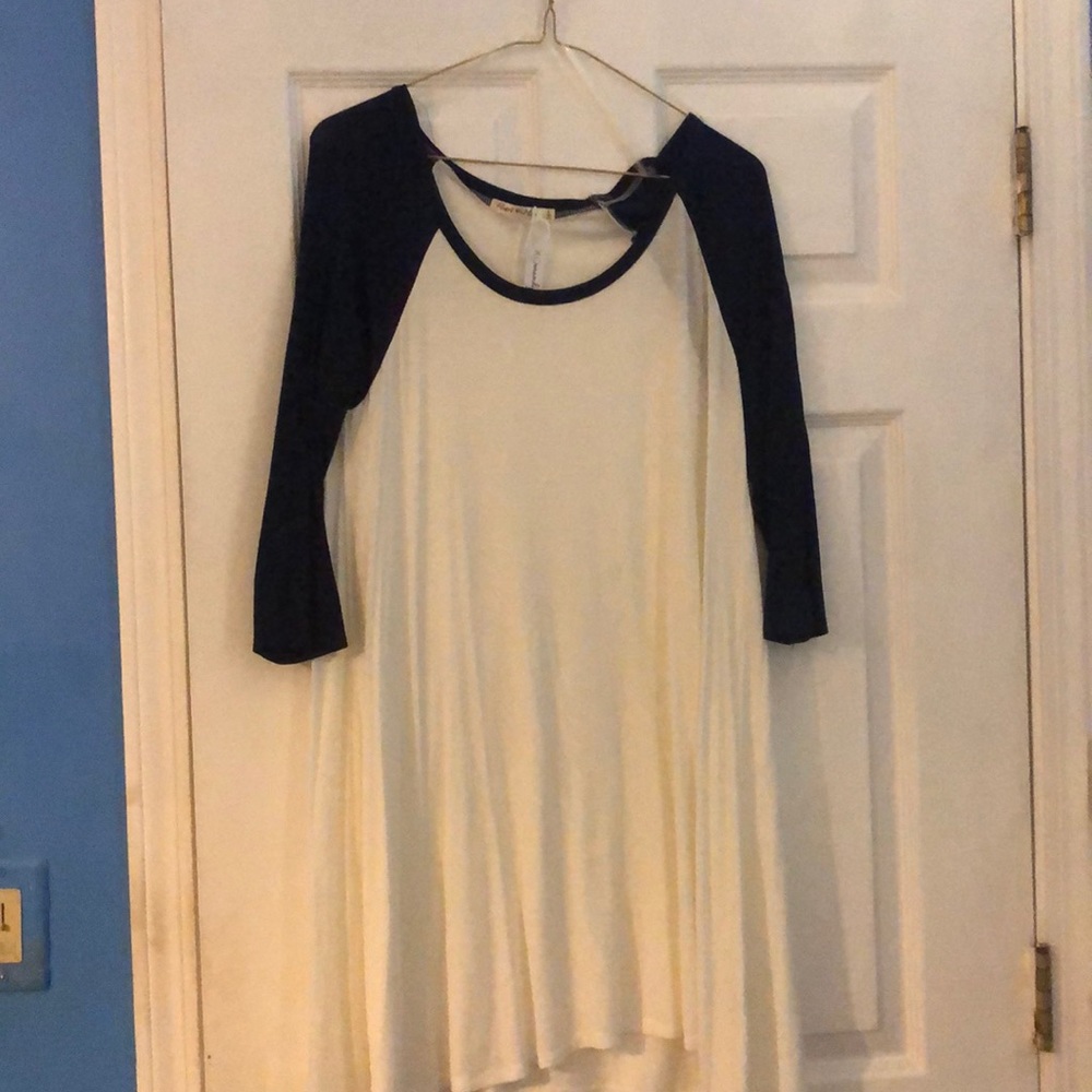 A simple baseball tee dress